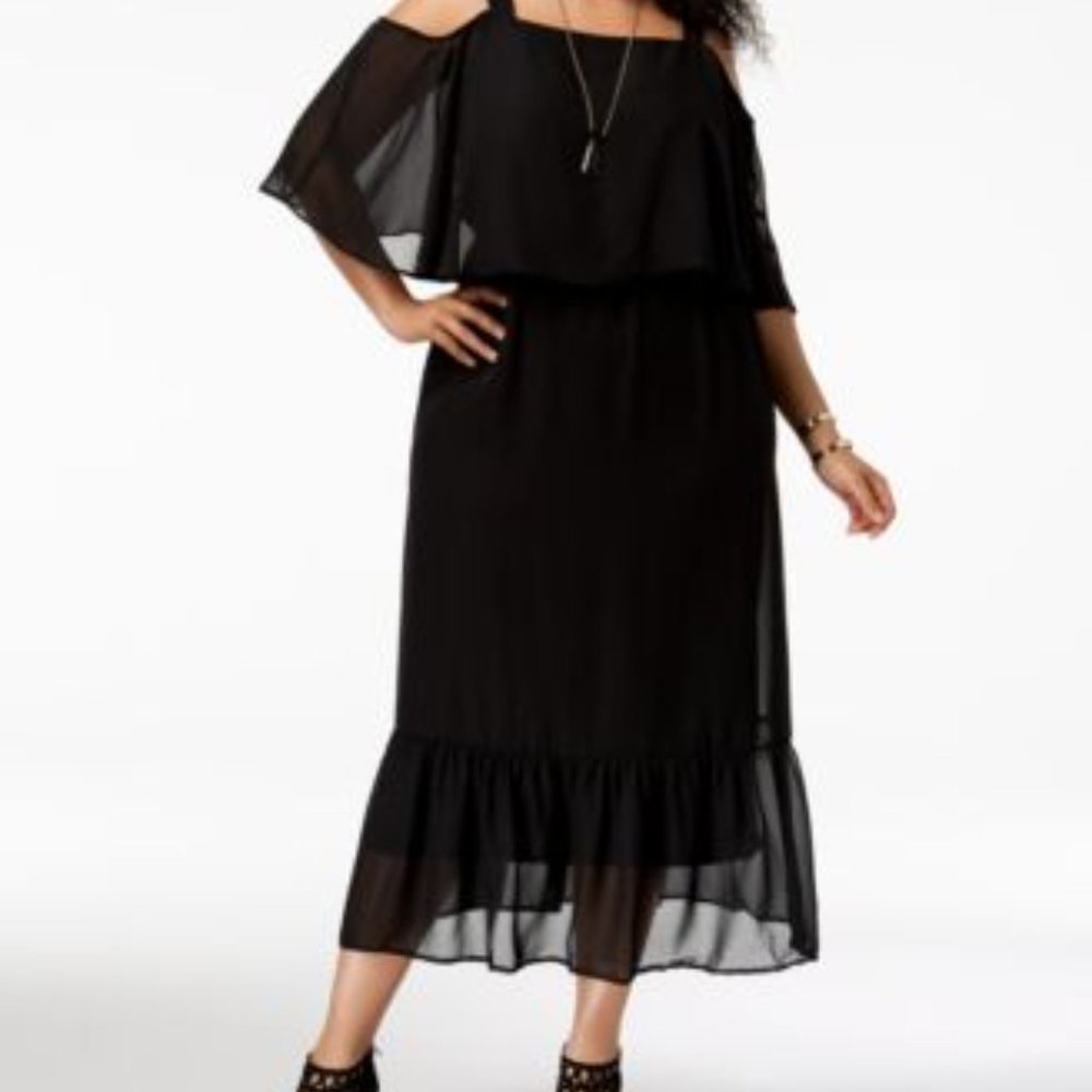 NY Collection Black Maxi Dress